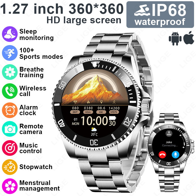 Japanese Lifestyle Called - Montre connectée LIGE, nouveau style luxueux,