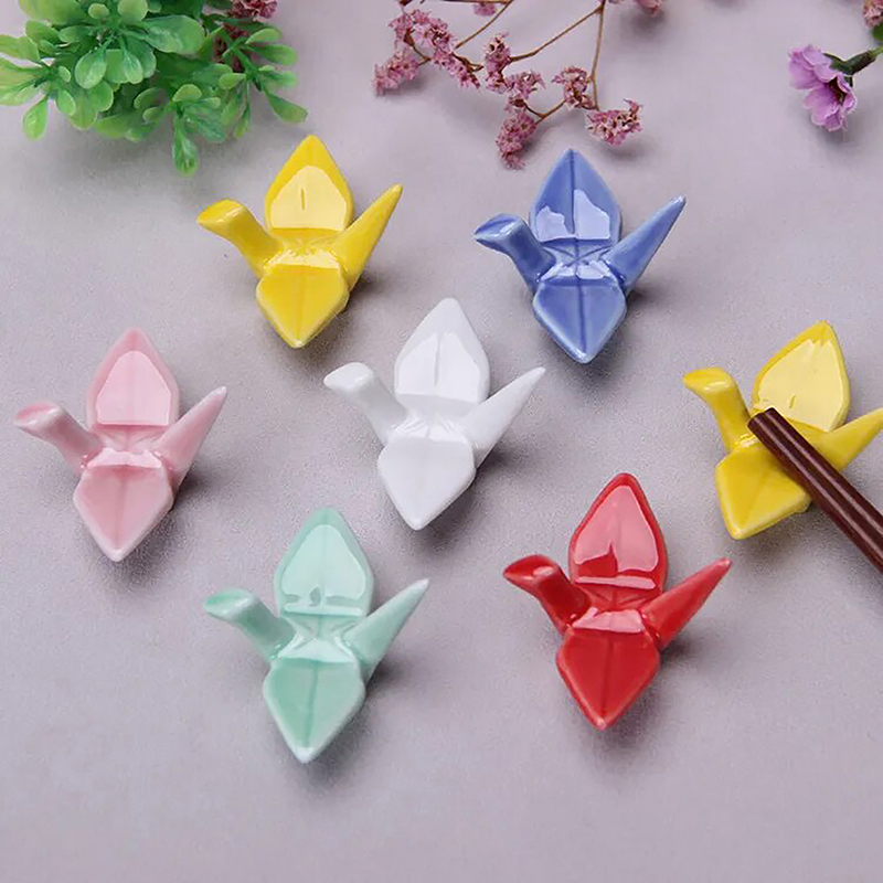 Chopstick Rest Ceramic - Grirue en papier en céramique, repose-baguettes,