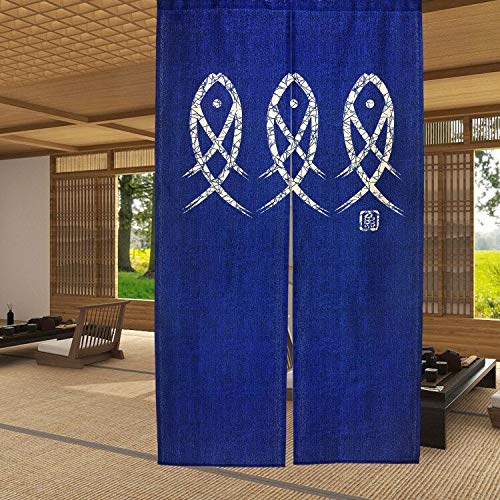 Noren Curtain Doorway - Rideau Noren japonais de poisson de